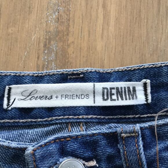 Lovers + Friends Jack High-Rise Denim cutoff shorts size 25 - Picture 3 of 10